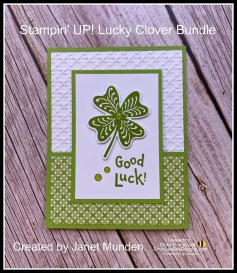 Stampin Up St Patricks Day Cards 2023, St Patrick Day Cards Handmade, Lucky Clover Stampin Up Cards, Stampin Up Lucky Clover, St Patricks Day Cards Handmade, Stampin Up Cards 2022-2023, Valentine Craft Ideas, St Patricks Day Cards, Valentine Craft