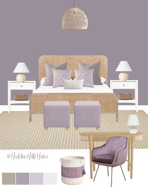 Shop Yvette Woven Bed and other curated products on LTK, the easiest way to shop everything from your favorite creators. Lavender Guest Bedroom, Purple Teen Room, Purple Bedroom Ideas For Teens, Pre Teen Girls Room, Girls Bedroom Inspiration, Emily Room, Purple Girls Bedroom, Teen Girls Room, Woven Bed