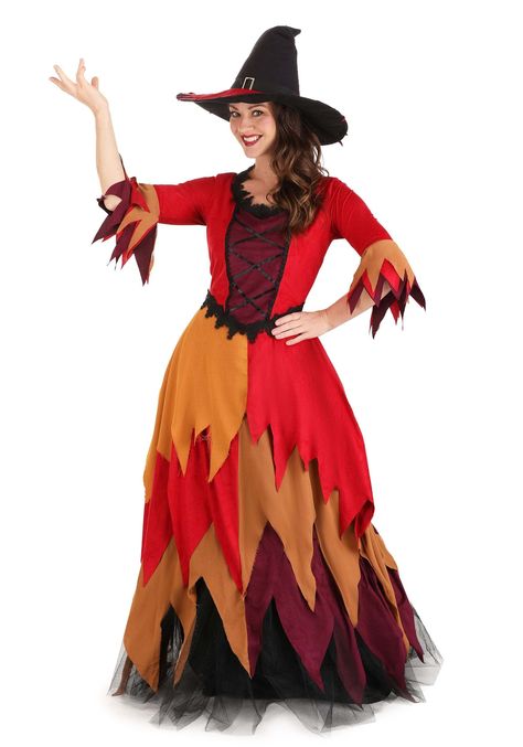 PRICES MAY VARY. Size: Large COSTUME INCLUDES: This Women?s Autumn Harvest Witch Costume includes a costume dress and a witch hat. FROM FUN COSTUMES: We love everything about Halloween Costumes and we design costumes that help you make the most out of your experience! This Autumn Harvest Witch dress for women will give you a unique fall-time witch look for Halloween parties or for character roleplay. GREAT DETAILS: You will love the elegant yet unrefined design of this autumn women?s witch Hallo Harvest Witch, Witches Costumes For Women, Plus Size Autumn, Witch Costumes, Faux Suede Dress, Witch Dress, Witch Halloween Costume, Plus Size Halloween, Witch Costume