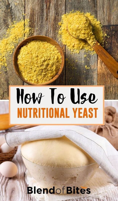 For strict vegans who continue to maintain the belief that yeast is a living organism/animal and thus should be avoided, the alternative option is nutritional yeast. Nutritional yeast is usually sold in health food stores in the form of flakes, granules, and powder. Yeast should be stored in a cool, dry place away from moisture and light. This helps to preserve its nutritive value. Learn how to use nutritional yeast at www.blendofbites.com. | healthy ingredients Yeast Flakes Recipes, Ways To Use Nutritional Yeast, How To Use Nutritional Yeast, Nutritional Yeast Uses, Nutritional Yeast Popcorn, Nutritional Yeast Benefits, Nutritional Yeast Recipes, Yeast Recipes, Healthier Alternatives