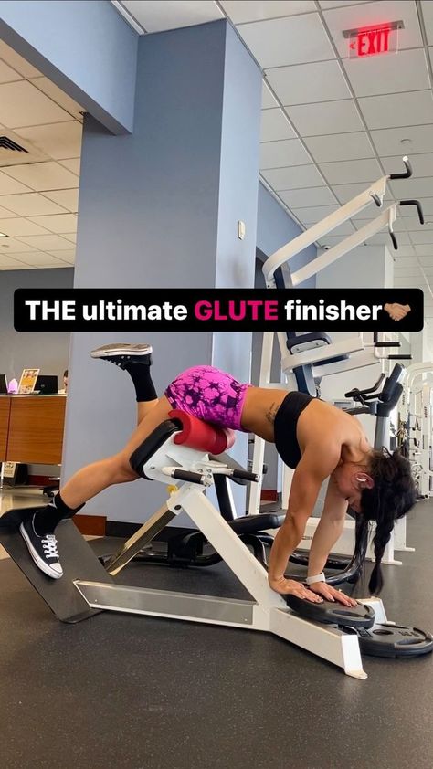 Glute Raises, Glute Workout Gym, Workout Gym Routine, Buttocks Workout, Full Body Gym Workout, Leg And Glute Workout, Planet Fitness Workout, Trening Abs, Workout Plan Gym