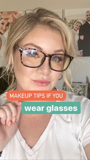 Eye Make Up Glasses, Makeup Under Glasses, Simple Makeup With Glasses, Glasses Work Outfit, Natural Makeup Looks With Glasses, How To Wear Glasses, Bridesmaid Makeup Glasses, Eye Makeup For People With Glasses, Eye Makeup With Glasses Ideas