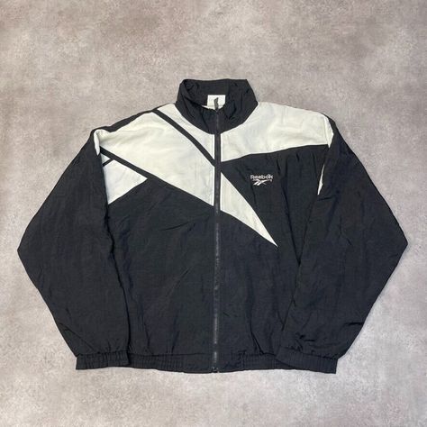 Check out Reebok Track Jacket Mens 90s Vintage Full-Zip Windbreaker, Black, XL, the latest item I added on eBay! #eBay #eBaySeller Mens 90s, Mens Windbreaker, Clothing Ideas, Track Jacket, 90s Vintage, Track Jackets, Windbreaker Jacket, Mens Jackets, Track