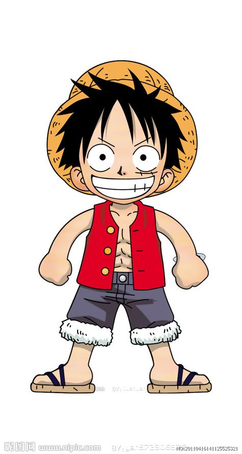 Cartoon Character, Straw Hat, Straw, One Piece, Red, Blue