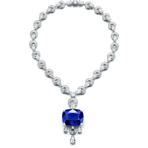 Bulgari Necklace, Bridal Diamond Necklace, Necklace With Diamonds, Chanel Camellia, Jewelry Auction, Colorful Jewelry, Blue Gems, Fabulous Jewelry, Pear Shaped Diamond