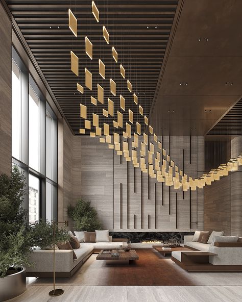 Luxury Lobby Interior Design, Lobby Lighting Design, Luxury Hotel Lobby, Hotel Lobby Reception, Modern Hotel Lobby, Luxury Hotels Interior, Luxury Hotels Lobby, Hotel Lobby Design, Lobby Interior Design