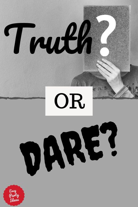 Truth or Dare - how to play, plus a list of safe dares will keep the game fun for everyone. | Easy Party Ideas and Games #truthordare #kidfriendlydares #passtheparceldares #partyideas #easypartyideas List Of Dares, Fun Teen Games, Strict Parents Truths, Disney Party Games, Truth Dare, Diy Jars, Easy Party Ideas, Karma Quotes Truths, Good Truth Or Dares