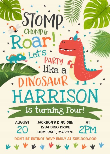 3rd Birthday Dinosaur, Dinosaur Jungle, Dinosaur Roar, Birthday Invitations Zazzle, Dinosaur Party Invitations, Dinosaur Birthday Theme, Dinosaur Birthday Party Invitations, Dinosaur Birthday Party Decorations, Boys First Birthday Party Ideas