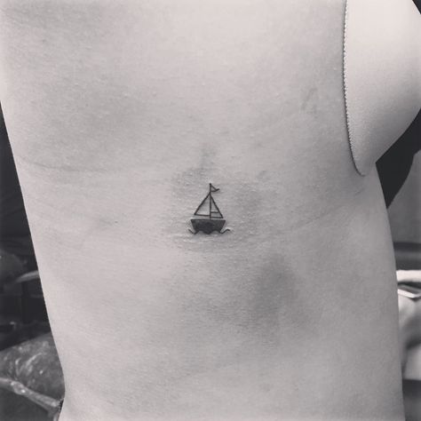 I be sailing  #tattoos #sailboat #inked #ibf2 by szeeksyt Cruise Ship Tattoo, Sailing Tattoo, Seagull Tattoo, Sailboat Tattoo, Boat Tattoo, Sailor Tattoos, Saved Tattoo, Small Tattoos With Meaning, Ocean Tattoos