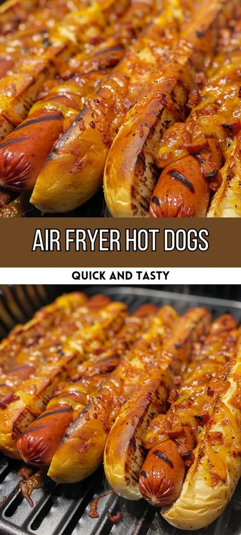 Perfect Air Fryer Hot Dogs Every Time! Hot Dogs And Beans, Air Fryer Hot Dogs, Fried Hot Dogs, Dairy Free Cooking, Air Fryer Recipes Snacks, Hot Dogs Recipes, Beef Hot Dogs, Hot Dog Recipes, Air Fryer Dinner Recipes