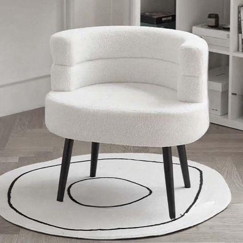 The Elegant White Plush Sofa Chair offers luxurious comfort with its soft lamb fleece fabric and durable metal legs, making it a standout piece for any monochrome home. Ideal for patios, dorms, or lounges, its white and cream tones add a sophisticated touch to both indoor and outdoor spaces while being resistant to mold and wear.