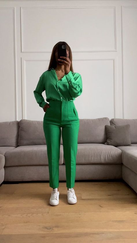 hermelinekola on Instagram: 4 Zara high waisted trousers for 4 different Spring/Summer occasions 🫶 So what’s your fave? • • • Trousers code 7901/432 • • •… Green High Waisted Pants Outfits, Zara High Waisted Trousers Outfit, Zara High Waisted Pants Outfit, Zara Pants Outfit, High Waisted Trousers Outfit, Green Trousers Outfit, Green Pants Outfit, High Waisted Pants Outfit, Professional Outfits Women