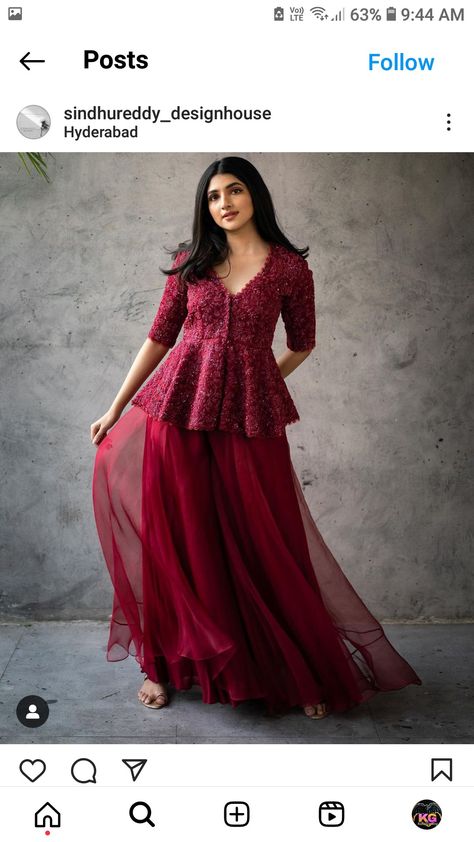 Lehenga Long Blouse Designs Latest, Floor Length Gown Indian, Cocktail Dresses Indian Wedding, Outfit Ideas For Sangeet, Kurti With Skirt Designs Latest, Christmas Outfit Ideas For Women Indian, Saree Gown Designs Indian, Engagement Dress For Bride Sister Indian Simple, Saree Turned Into Dress