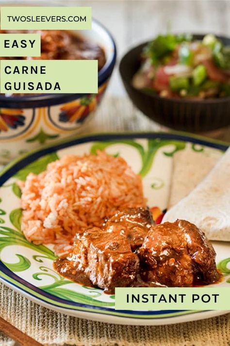 Carne Guisada has always been one of my favorite dishes to order at a Mexican restaurant, so I made my own version for the Instant Pot! Carne Guisada Instant Pot, Easy Carne Guisada Recipe, Carne Guisada Recipe Mexican, Guisada Recipe, Beef Shank Recipe, Instant Pot Mexican, Mexican Stew, Recipe Instant Pot, Carne Guisada