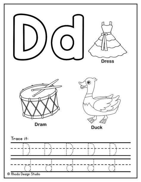 Letter D Coloring Pages D Activities For Preschool, D Coloring Page, Letter D Template, Letter D Practice Preschool, The Letter D, Letter D Worksheets Preschool, The Letter D Activities, Letter D Activities For Preschool, Letter D Tracing Worksheet