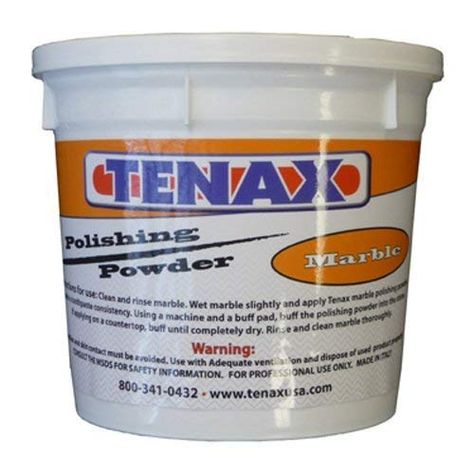 Tenax Marble Polishing Powder -- 1kg (2lb. container) Polishing Compound, Marble Polishing, Plastic Buckets, Craftsman Style Home, Marble Flooring, Marble Surface, House Supplies, Marble Floor, Marble Tiles