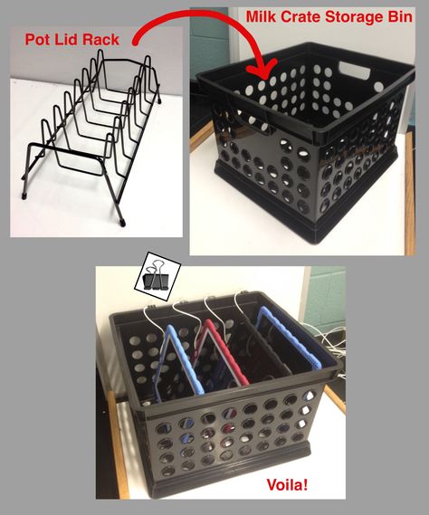 Chromebook storage Ipad Storage Home, Ipad Organizer Classroom, Ipad Organization Classroom, Class Chromebook Storage, Classroom Device Storage, Chromebook Classroom Storage, Chromebook Charging Station Diy, Classroom Ipad Charging Station, Classroom Computer Storage