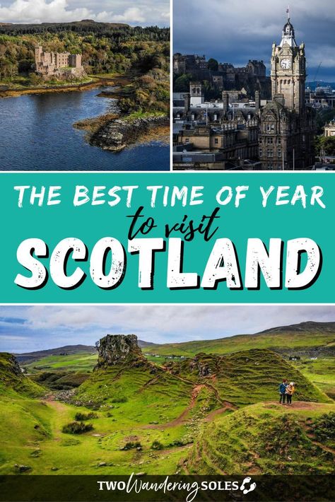 Best Time to Visit Scotland: When to Go & When to Avoid | Two Wandering Soles Scotland Bucket List, Harry Potter Locations, Things To Do In Scotland, Blue Health, Scotland Vacation, Checklist Travel, Fairy Pools, West Coast Scotland, Scotland Trip