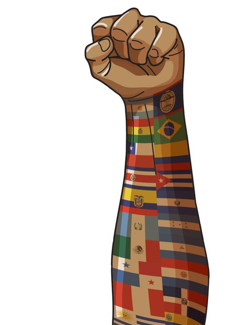 Poder Latino Fist by Jose Payan, via Behance Latino Pride, Hiv Aids Awareness, Hispanic Art, Latino Art, Mexican Culture Art, Aids Awareness, Brown Pride, Latin American Art, Hispanic Heritage Month