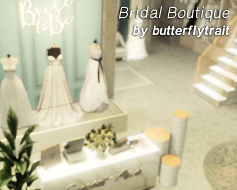 Boutique Sims 4 Cc, Sims 4 Bridal Shop Cc, Sims 4 Bridal Shop, Sims 4 Boutique Cc, Sims 4 Boutique, Wedding Sims 4, Living Room Sims 4, Lotes The Sims 4, The Sims 4 Lots