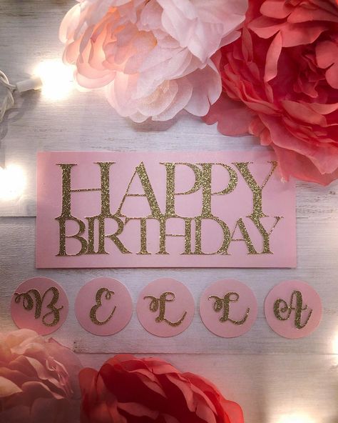 ℓinh ♡ create a life you love on Instagram: “Happy birthday Bella 🌸 These cake toppers turned out more beautiful than I could’ve imagined! 🍰 Can’t wait to see the final photos. Happy…” Happy Birthday Bella, Shabbat Shalom Images, Birthday Name, Instagram Happy Birthday, Love Craft, Happy Birthday To You, Cake Toppers, Personalized Gifts, Birthday Cake