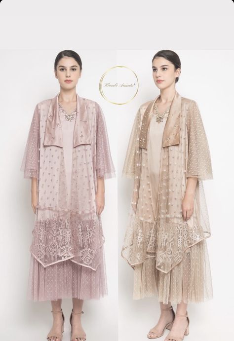 Outfit Kebaya, Outer Hijab, Brokat Modern, Kondangan Outfit, Dress Muslim Modern, Kebaya Lace, Kurung Modern, Lace Outer, Resort 2025