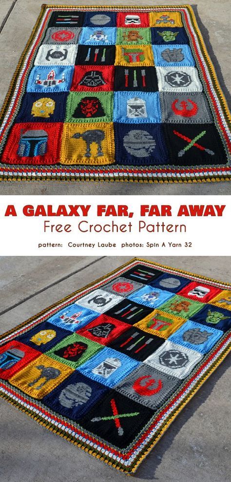 Star Wars Blanket, Star Wars Crochet, Confection Au Crochet, Crochet Blanket Designs, Crochet Stars, C2c Crochet, Haken Baby, Crochet Patterns Free Blanket, Crochet Afghans