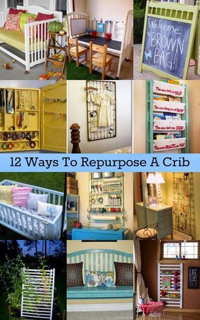 Repurpose A Crib, Upcycle Crib, Offices Ideas, Repurposed Desk, Upcycled Furniture Before And After, Baby Crib Diy, Diy Modern Furniture, Old Cribs, Repurposed Dresser