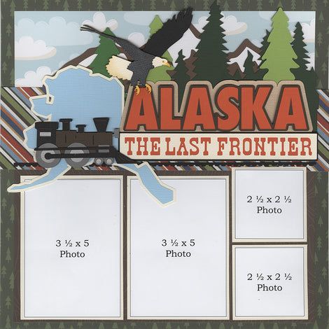 *NEW* State Series: Alaska SINGLE Alaska Scrapbook Pages, Alaska Scrapbook Layouts Alaskan Cruise, Alaska Scrapbook Layouts, Scrapbooking Alaska, Pecan Pumpkin Pie, Alaska Scrapbook, School Year Memories, Pecan Pumpkin, Moose Hunting