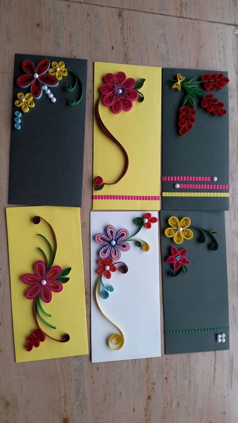 Quilling On Envelopes, Quiling Paper Greeting Card, Kviling Cards, Simple Paper Quilling Designs, Quilling Paper Craft Greeting Card, Quilling Envelopes Design, Paper Quilling Birthday Cards, Quilling Envelopes, Quilling For Beginners