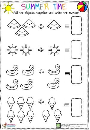 Summer is coming lets practice some math skills with kids. We prepared a funny addition worksheet for them. You can freely use this worksheet for educational purposes.This summer addition worksheet is in pdf format and downloadable. Have fun! Addition Worksheets For Kg, Summer Math Worksheets Kindergarten, Addition Worksheets For Preschoolers, Math Addition Worksheets Kindergarten, Maths Worksheet For Kindergarten, Addition Worksheet For Kindergarten, Preschool Addition Worksheets, Addition Worksheets Kindergarten, Summer Math Worksheets