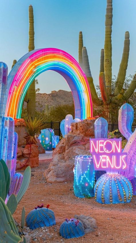 Neon Art Installation, Brand Activation, Kids Deco, Space Cowboys, Rainbow Aesthetic, Disco Party, Sochi, Unicorn Party, Art Festival