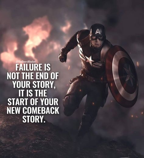 Inspiration Mania | Motivation (@inspirationmania1) en Instagram: "Follow @inspirationmania1 for more motivational content🔥💯 . 👉 @inspirationmania1 👈 👉…" Captain America Quotes, America Quotes, America Life, Superhero Quotes, Avengers Quotes, Hero Quotes, Goals Business, Really Good Comebacks, Motivational Quotes Wallpaper