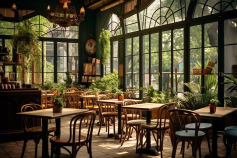 AI Generative Image of cozy ambience of cafe Cozy Cafe Seating, Coffee Shop Interior Design Cozy, Cafe Nyc, Cafe Seating, Coffee Shop Interior Design, Fantasy Town, Cozy Coffee Shop, Library Aesthetic, Cafe Ideas