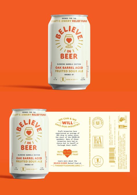 Can Design for Believe in Beer. #beer #craftbeer #beercan #craftbeercan #beercandesign #packaging #packagingdesign Cans Design Packaging, Beverage Packaging Design Inspiration, Drink Can Design Packaging, Drinks Can Design, Beer Packaging Design Branding, Beverage Label Design, Vintage Modern Design, Beer Can Packaging, Beer Bottle Label Design