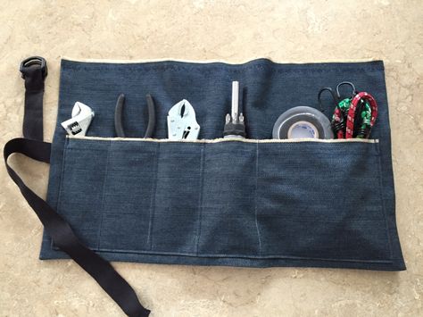 Homemade tool roll for operation Christmas child boxes 10-14 boys Operation Christmas Child Box Ideas 10-14 Boys, Sewing Crafts For Christmas, Occ Crafts, Samaritans Purse, Christmas Child Shoebox Ideas, Operation Shoebox, Donation Ideas, Christmas Shoebox, Shoe Box Crafts