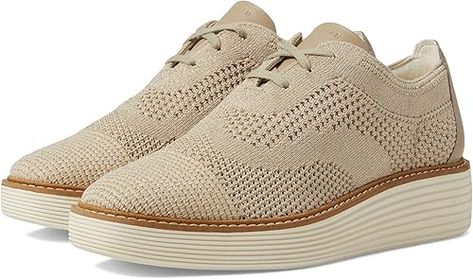 Amazon.com | Cole Haan Women's OriginalGrand Platform Stitchlite Oxford | Oxfords Cole Haan Oxford Women Outfit, Cole Haan Women Shoes Outfits, Oxford Women Outfit, Cole Haan Women Shoes, Cole Hann, Oxford Platform, Platform Wedge Heels, Cole Haan Women, Women Oxford Shoes