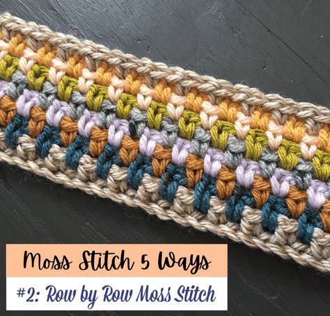 Moss Stitch Sweater, Moss Stitch Blanket Pattern, Double Crochet Moss Stitch, Crochet Sampler, Moss Stitch Blanket, Crochet Moss Stitch Blanket, Moss Stitch Scarf, Cat Crochet Blanket, 3 Color Crochet Blanket Pattern Free