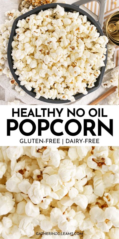 Popcorn Recipes Microwave, Air Popped Popcorn Recipe, Popcorn Stovetop, Popcorn Seasoning Recipes, Gluten Free Popcorn, Stovetop Popcorn, Healthy Popcorn, Free Popcorn, Homemade Popcorn