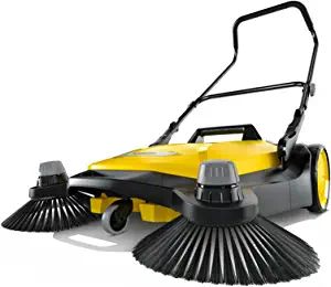 Karcher S 6 Twin Walk-Behind Outdoor Hand Push Floor Sweeper - 10 Gallon Capacity, 33.9" Sweeping Width, Sweeps up to 32,300 Square Feet/Hour Automotive Garage, Lawn Sweeper, Waste Container, Roller Brush, Cleaning Appliances, Tractor Supplies, Modern Bar Stools, Hard Floor, Household Supplies