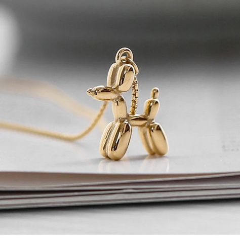 Balloon Dog necklace for women stainless steel gold Popcorn chain clavicle dainty cute necklace for kids girls wholesale elegant|Pendant Necklaces| - AliExpress Gold Popcorn, Dog Pendant, Dog Necklace, Balloon Dog, Dog Charms, Gold Charm Necklace, Gold Balloons, Balloon Animals, Charm Pendant Necklace