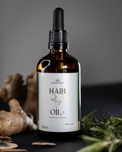 Hair Growth Oil Photoshoot, Hair Oil Product Photography, Hair Oil Aesthetic, Hair Oil Packaging, Oil Product Photography, Hair Oils, Sticker Logo, Stronger Hair, Natural Hair Oils