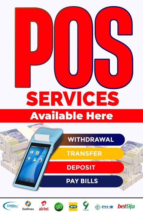 Pos Graphic Design, Pos Poster Design, Pos Banner Design Nigeria, Pos Banner Designs, Pos Design Flyer, Pos Flyer Designs, Pos Banner, Id Card Photo Makeup, Creative Mirror