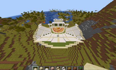 final project original amphitheater design :) Minecraft Amphitheater, Egyptian Minecraft, Minecraft Ancient Egypt, Minecraft Max Enchantments, Minecraft Egyptian Temple, Minecraft, The Originals, Design