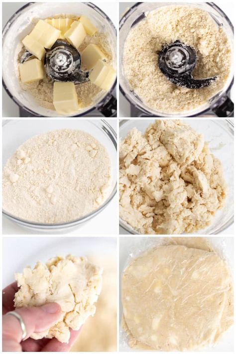 Homemade Pie Crust Recipe - This Homemade Pie Crust is the perfect buttery, flaky crust recipe. It takes minutes to make and is thrown together with a food processor. Whip up your favorite pie filling and bake a gorgeous golden pie with this no fail pie crust. #cookiedoughandovenmitt #piecrust Pie Crust Recipe Butter, Flaky Crust Recipe, Food Processor Pie Crust, Double Pie Crust Recipe, Pie Crust With Butter, No Fail Pie Crust, Fancy Pie Crust, Pie Crust Uses, Pie Crust Recipe Easy