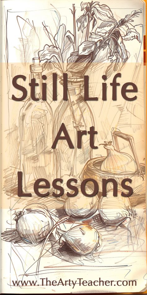 Explore the world of still life art with these engaging lessons designed specifically for high school and middle school art teachers. Encourage students to hone their observation skills and attention to detail through various still life setups. These lessons will help students develop a keen eye for composition, lighting, and texture in their artwork. #StillLifeArt #ArtLessons #HighSchoolArt #MiddleSchoolArt Still Life Art Lesson Middle School, Acrylic Painting High School Art Lessons, High School Drawing Lessons, High School Art Lessons Projects, High School Art Projects Ideas, Drawing Lessons High School, High School Drawing Projects, Art Lessons High School, Class Sketching