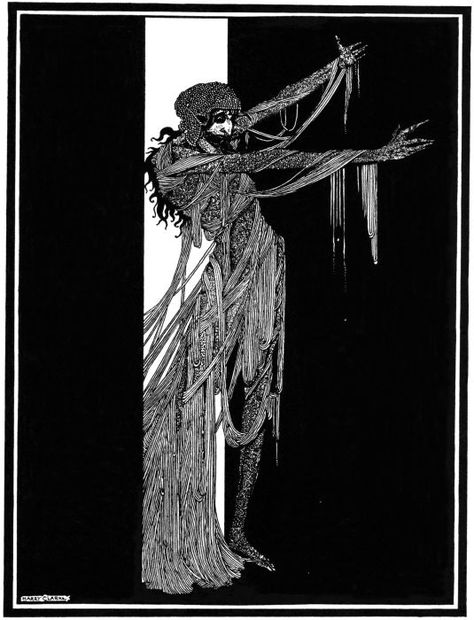 Edgar Allan Poe Illustration, Tales Of Mystery And Imagination, The House Of Usher, House Of Usher, Harry Clarke, Edmund Dulac, Aubrey Beardsley, Edgar Allan, Edgar Allan Poe