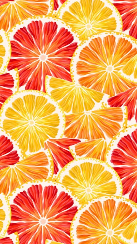 Grapefruit Wallpaper, Citrus Pattern, L Wallpaper, Fruit Wallpaper, Fruit Painting, Arte Inspo, Cute Patterns Wallpaper, Fruit Art, Iphone Background Wallpaper