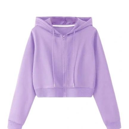 Hooded Sweatshirt for Women Winter Wear Crop Hoodie 50 % discount price 499 Contact us to buy Woodie t-shirt. Cropped Hoodie Outfit, Women Winter Wear, Light Purple Hoodie, Full Sleeves Design, Winter Wear Women, Thermal Hoodie, Hoodie For Women, Trendy Jackets, Women Sweatshirts