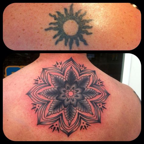 Cover up before and after Mandala Cover Up Tattoo Before And After, Mandala Cover Up Tattoo, Before And After Tattoo, Cover Up Tattoos Before And After, After Tattoo, Tattoo Cover Ups, Up Tattoo, Tattoo Cover, Tattoo Cover-up